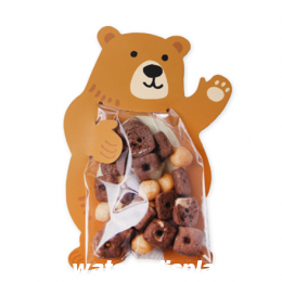 Ruizhuo Mini Cute Gift Baking Candy Biscuit Animal Delivery cookie Plastic Food Packing Packaging Bag