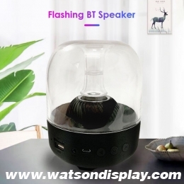  Wireless Bluetooth Speakers with Flashing Night Lights 360 Surround Sound BT Outdoor Loudspeaker support TF Card FM