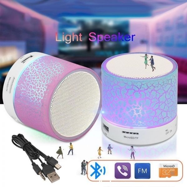 2022 New Bluetooth speaker ,mini speaker bluetooth with led light  Outdoor Portable Bluetooth speaker with TF Card}