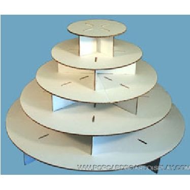 white 5-tier cupcake stand 