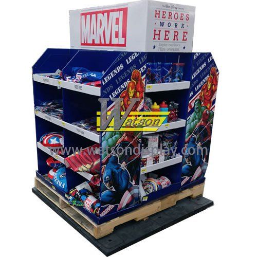 Cardboard pallet display children's toys