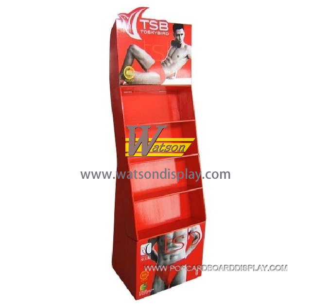 Clothing cardboard display stand