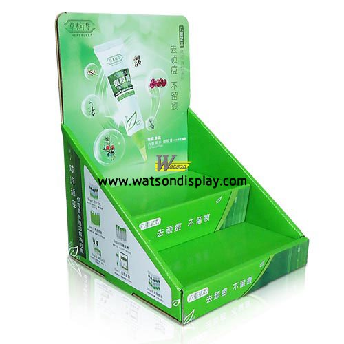 Cosmetics promotion of corrugated display