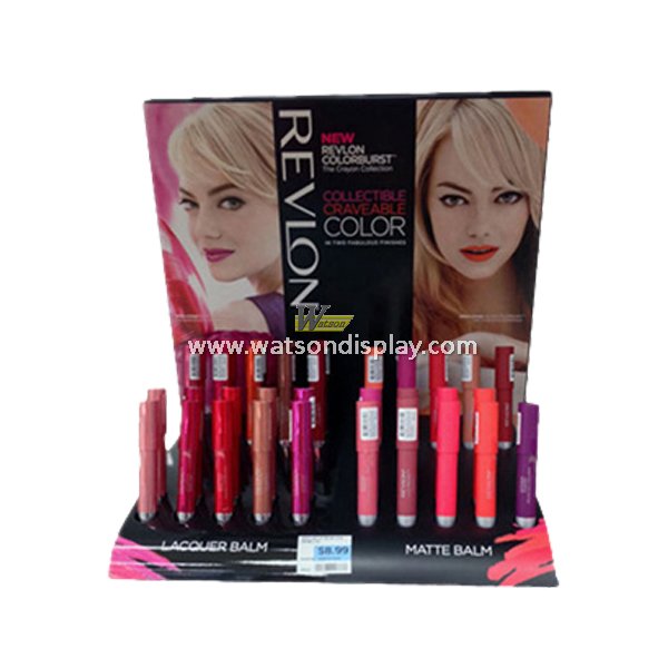 Desktop custom printing lipstick cardboard display