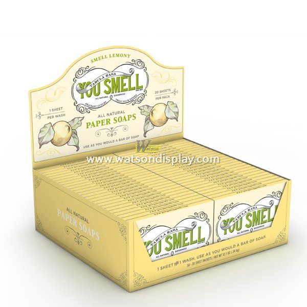 Best quality cardboard counter desk displays box for soaps