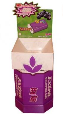 Durable Cardboard Dump Bin For Candy Or Gum Foods}