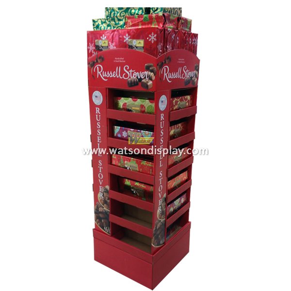 Christmas promotion gift cardboard display racks in black friday