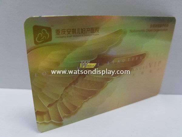 3D Laser plastic specialty cards for hospital 