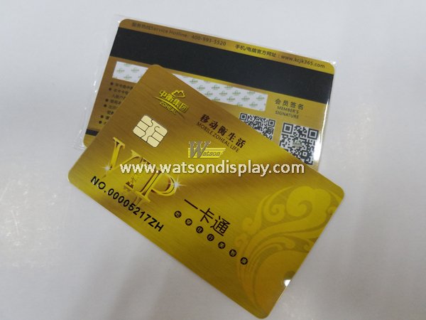 Gold color plastic contact vip cards for high-end apartment