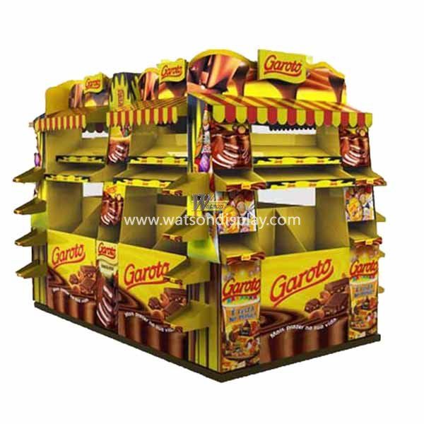 Large promotion cardboard pallet display for chocolate