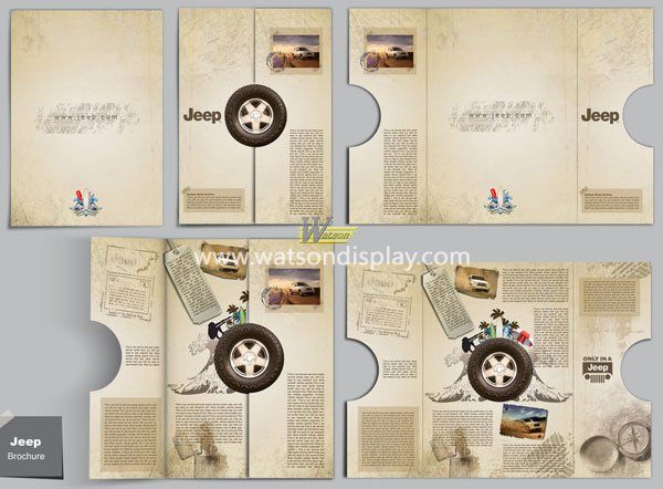 Personality jeep printing brochure 