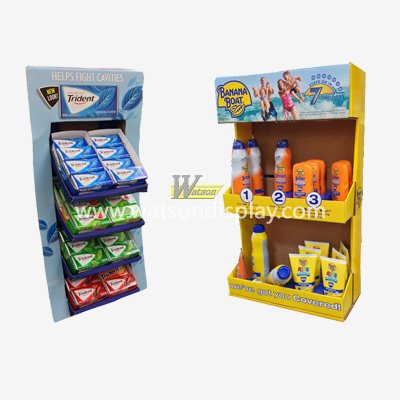 Trident Chewing gum paper display stand Paper shelves