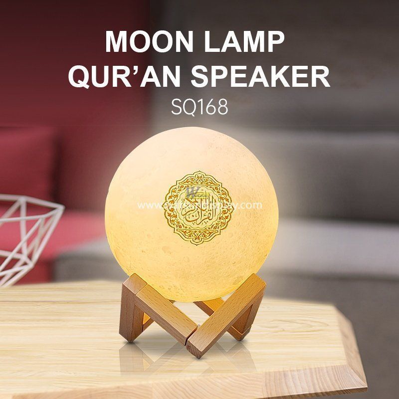 Touch moon lamp app blue tooth remote control islamic gift colorful night light quran speaker quran player
