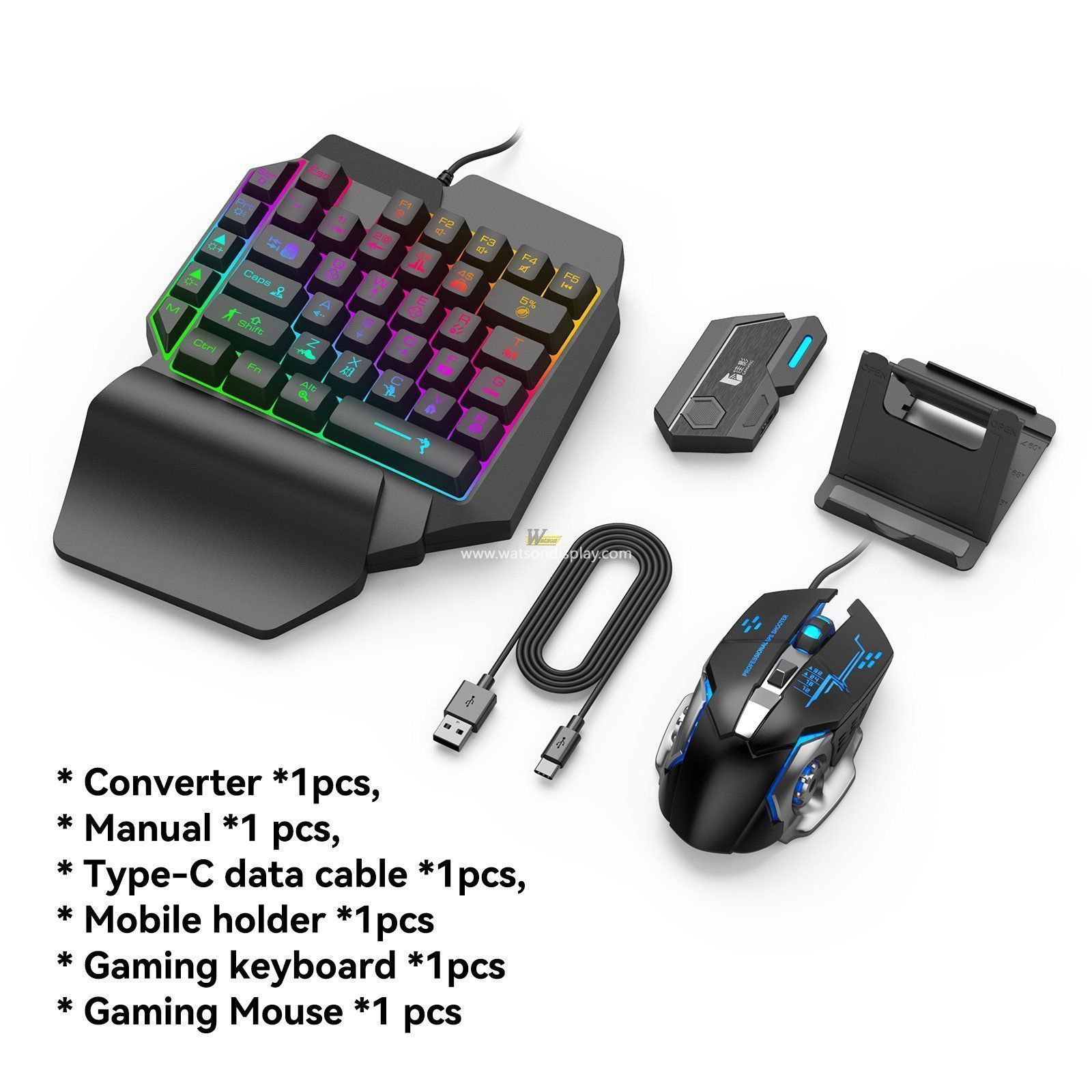 MIX se MIX elite Amazon Hot Selling Single Mini Mechanical Gaming Led Keyboard and Mouse Combo Gamer Keyboard mouse converter 