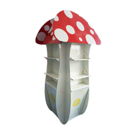 creative mushroom paper rack cardboard display stand