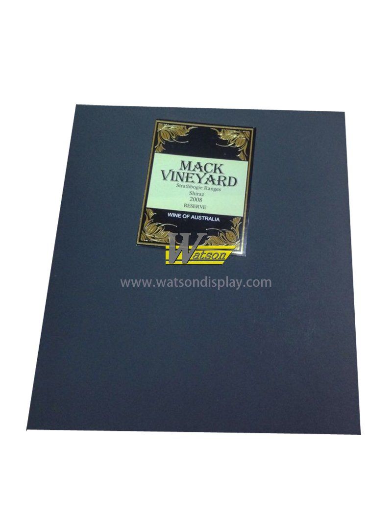 Anti-counterfeit custom logo printing wine bottle labels}