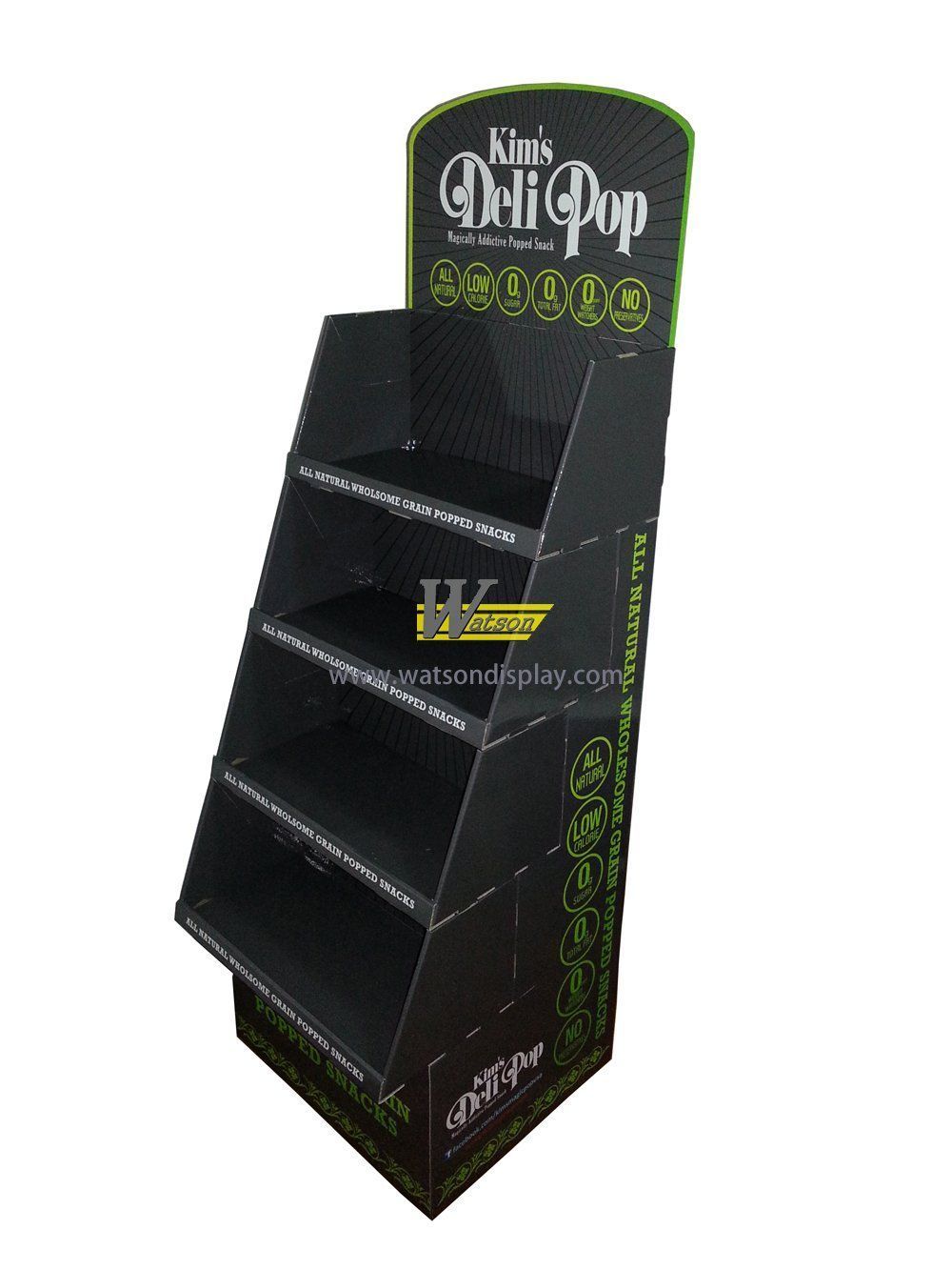 POP factory manufacture custom corrugated display stand for snacks