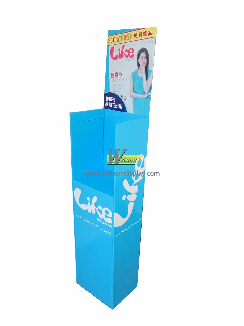 Exhibition promotion cardboard display stands for magazine