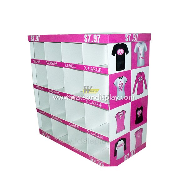 High quality with best price supermarket promotion clothing cardboard display rack  