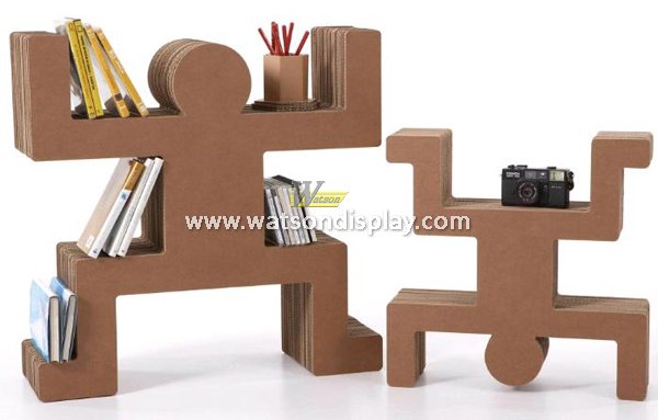 Strong structure corrugated creative interest displays for book or maganize